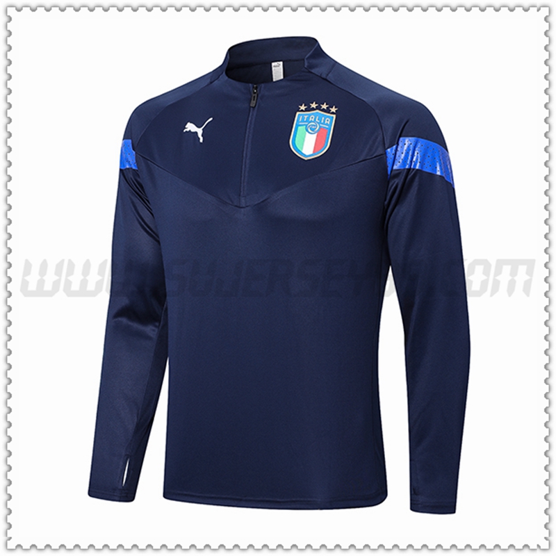 Sudadera Entrenamiento Italia Azul Marino 2022 2023