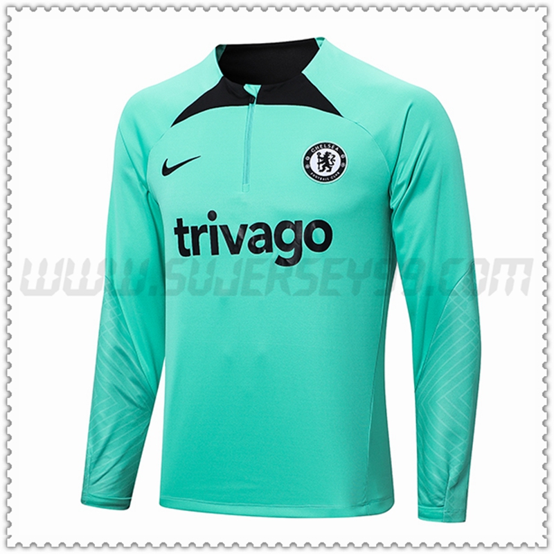 Sudadera Entrenamiento FC Chelsea Verde 2022 2023