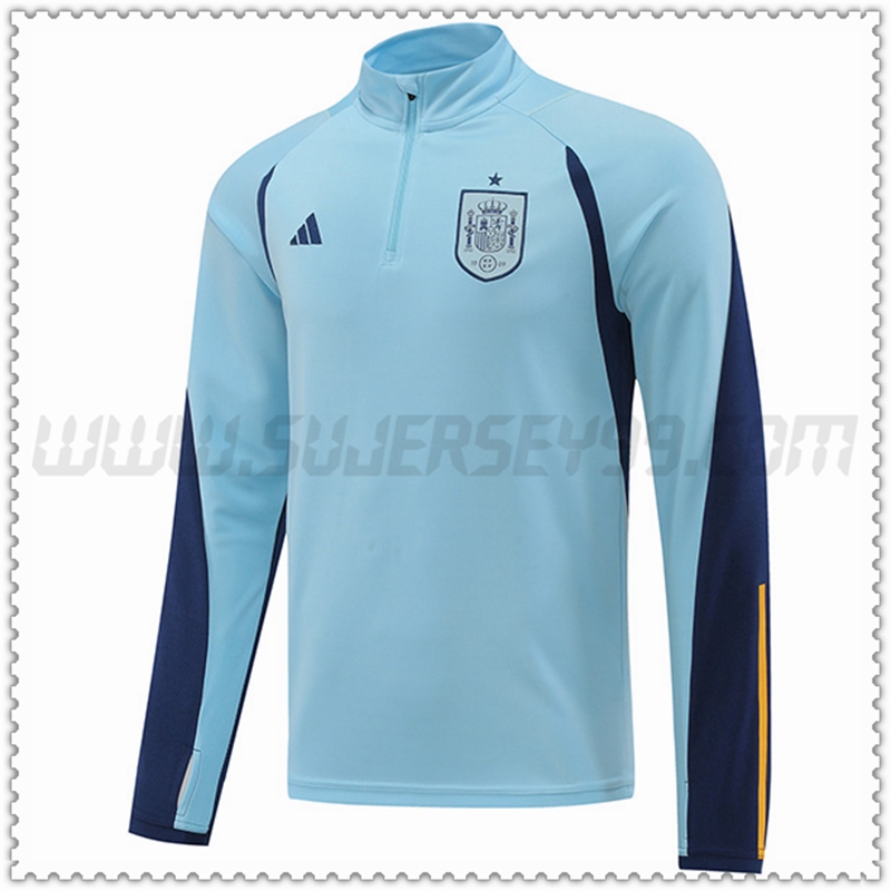 Sudadera Entrenamiento España Azul claro 2022 2023
