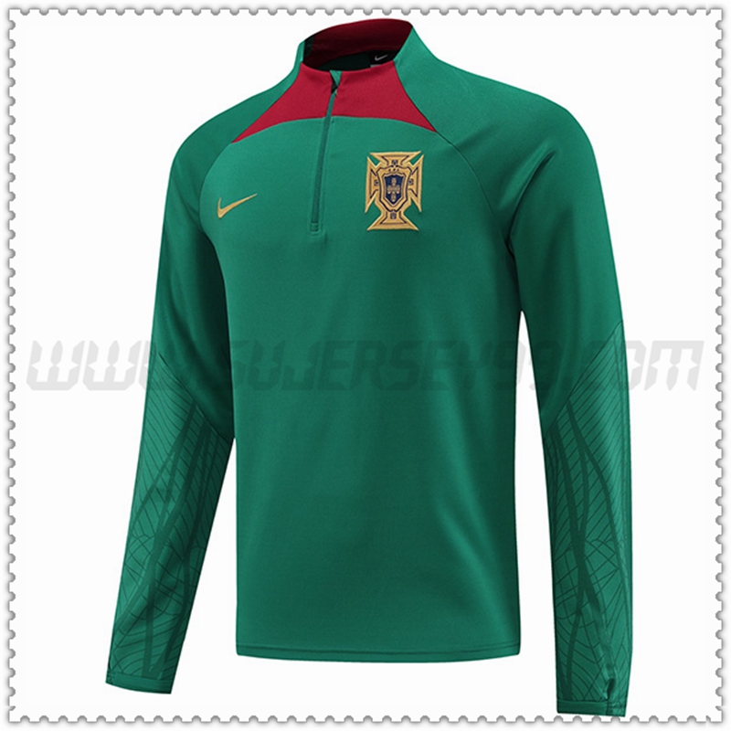 Sudadera Entrenamiento Portugal Verde 2022 2023