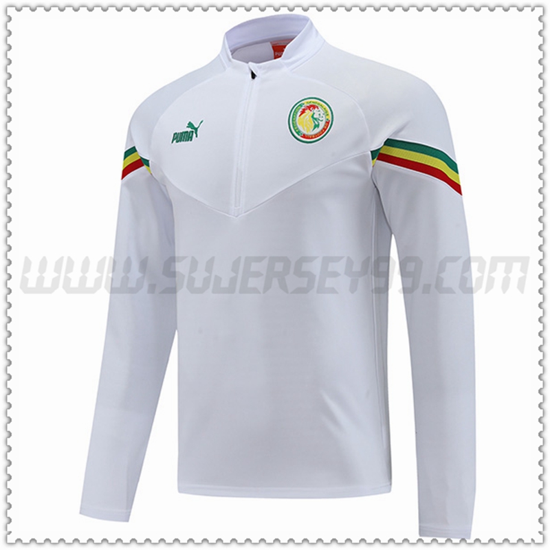 Sudadera Entrenamiento Senegal Blanco 2022 2023