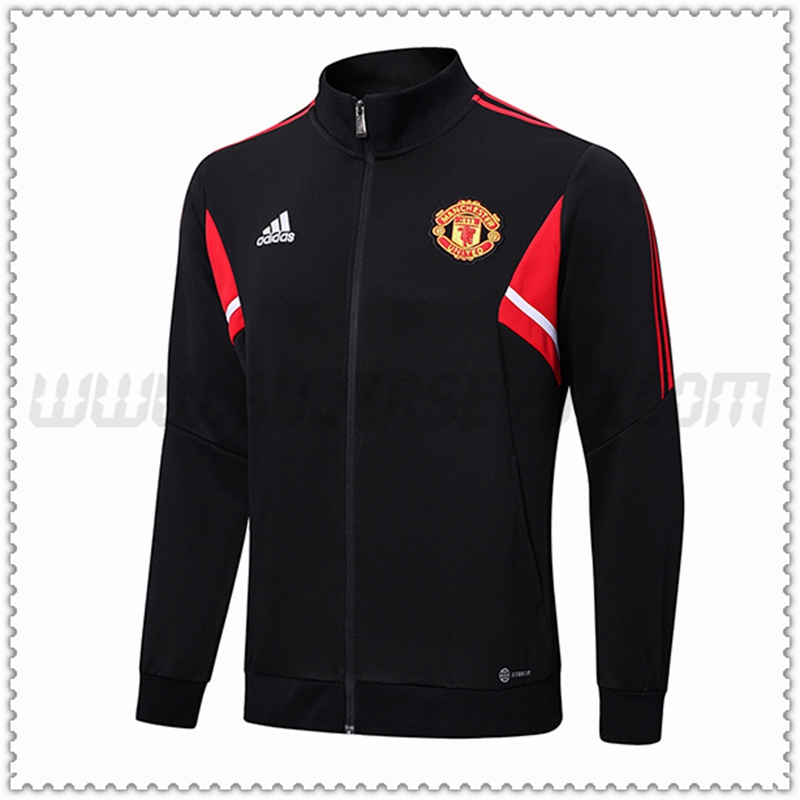 Chaqueta Futbol Manchester United Negro 2022 2023