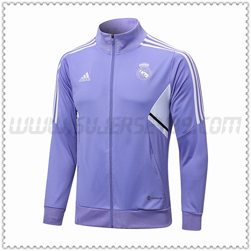 Chaqueta Futbol Real Madrid Púrpura 2022 2023