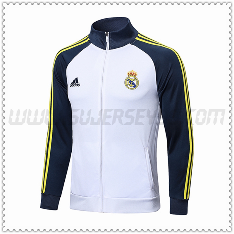Chaqueta Futbol Real Madrid Blanco 2022 2023