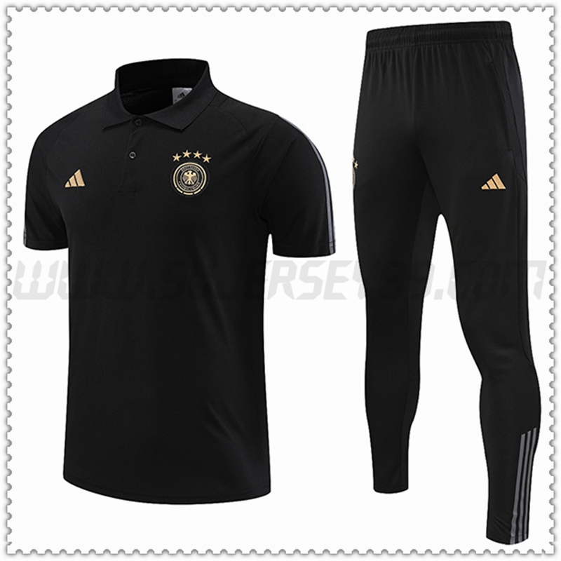 Polo Alemania + Pantalones Negro 2022 2023