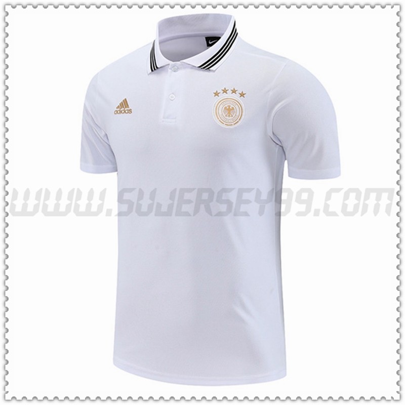 Polo Futbol Alemania Blanco 2022 2023