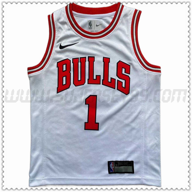 Camiseta Chicago Bulls (Rosa #1) 202022 2023 Blanco
