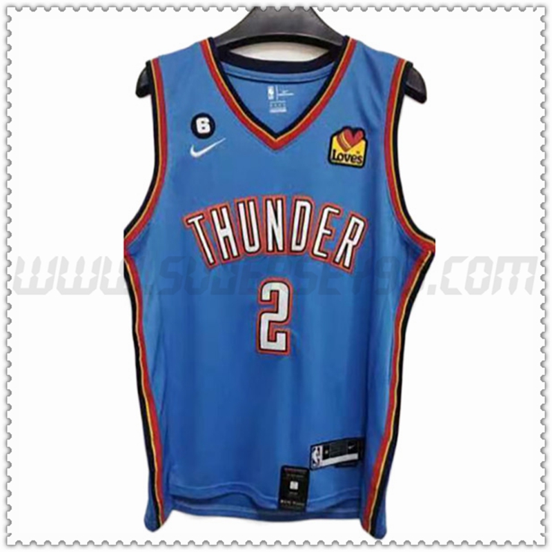 Camiseta Oklahoma City Thunder (GILGEOUS-ALEXANDER #2) 202022 2023 Rojo