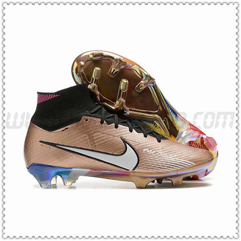 Nike Zapatos de Futbol Air Zoom Mercurial High Gang Superfly IX Elite FG Marrón