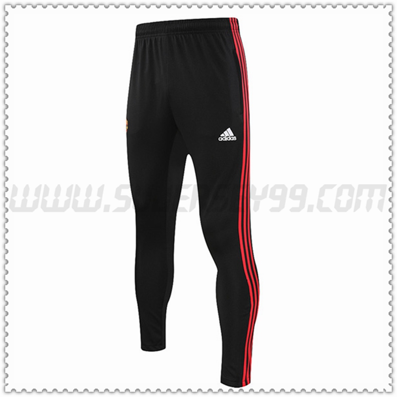 Pantalones Entrenamiento Manchester United Negro 2022 2023 -09