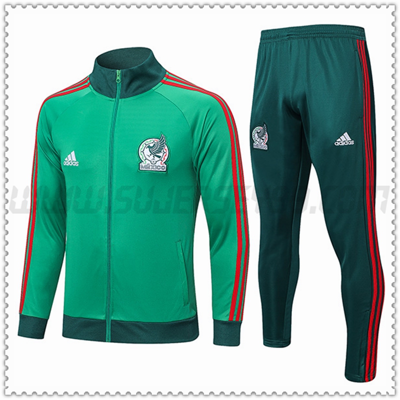 Chaqueta Chandal Futbol México Verde 2022 2023