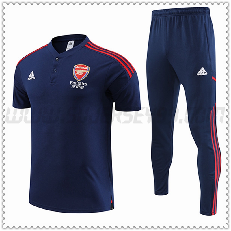 Polo Futbol Arsenal + Pantalones Azul Marino 2022 2023