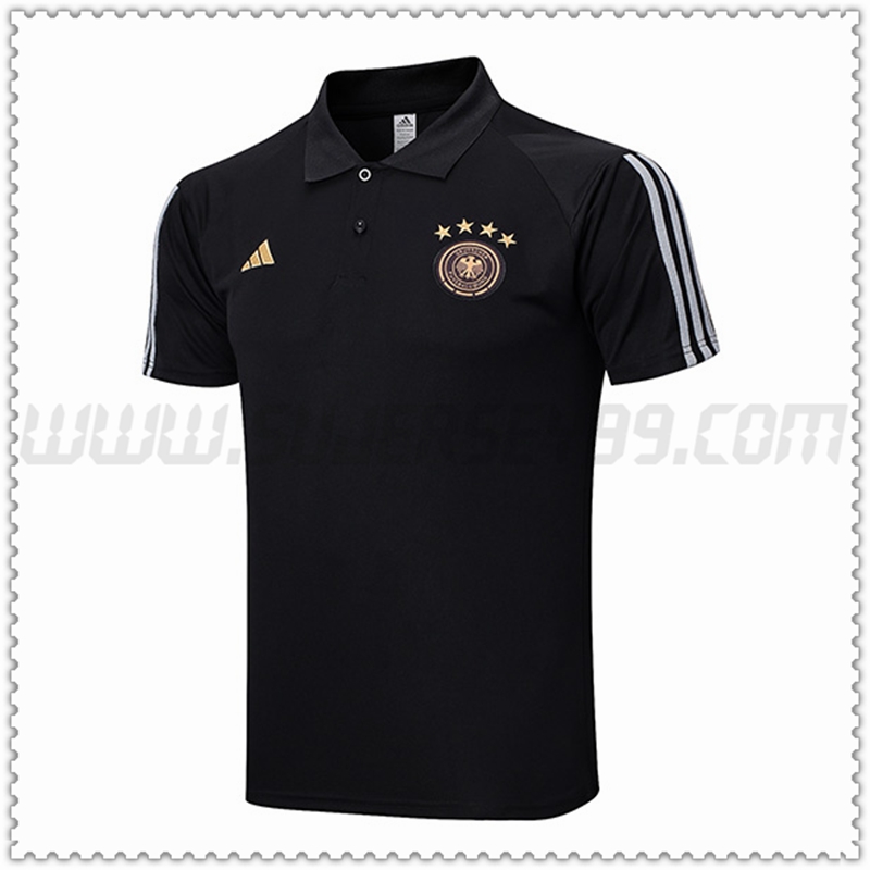 Polo Futbol Alemania Negro 2022 2023 -02
