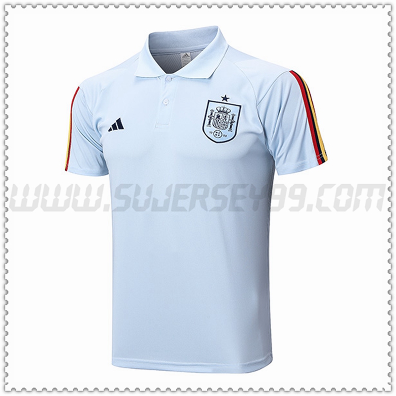 Polo Futbol España Cielo azul 2022 2023