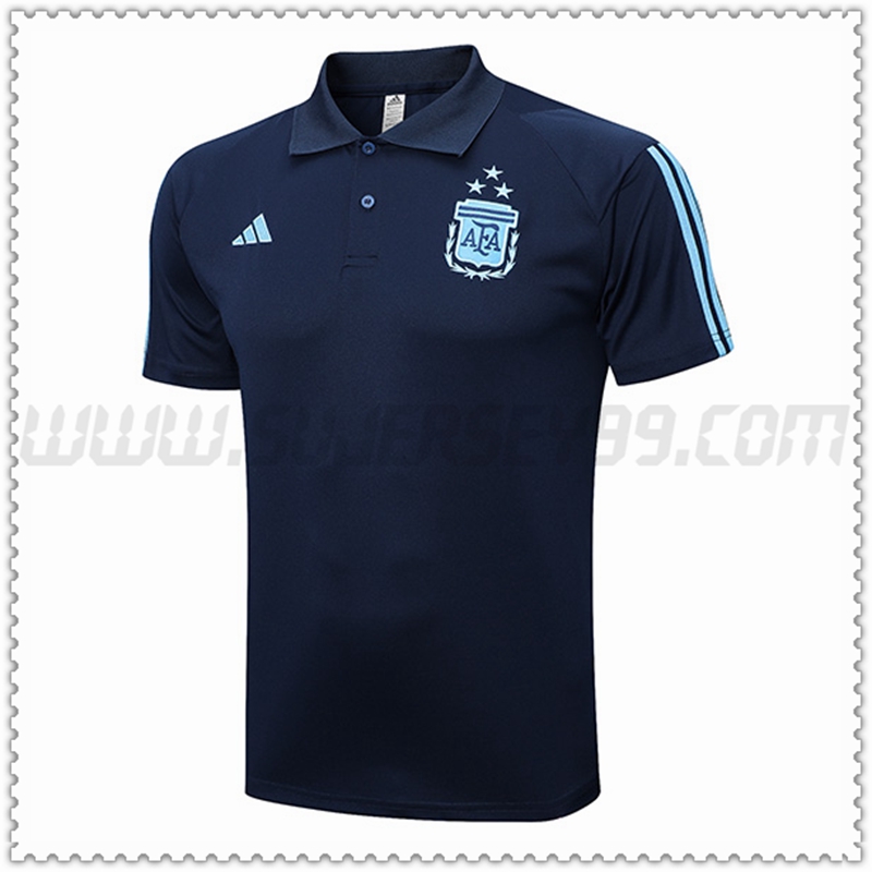 Polo Futbol Argentina Azul marino 2022 2023