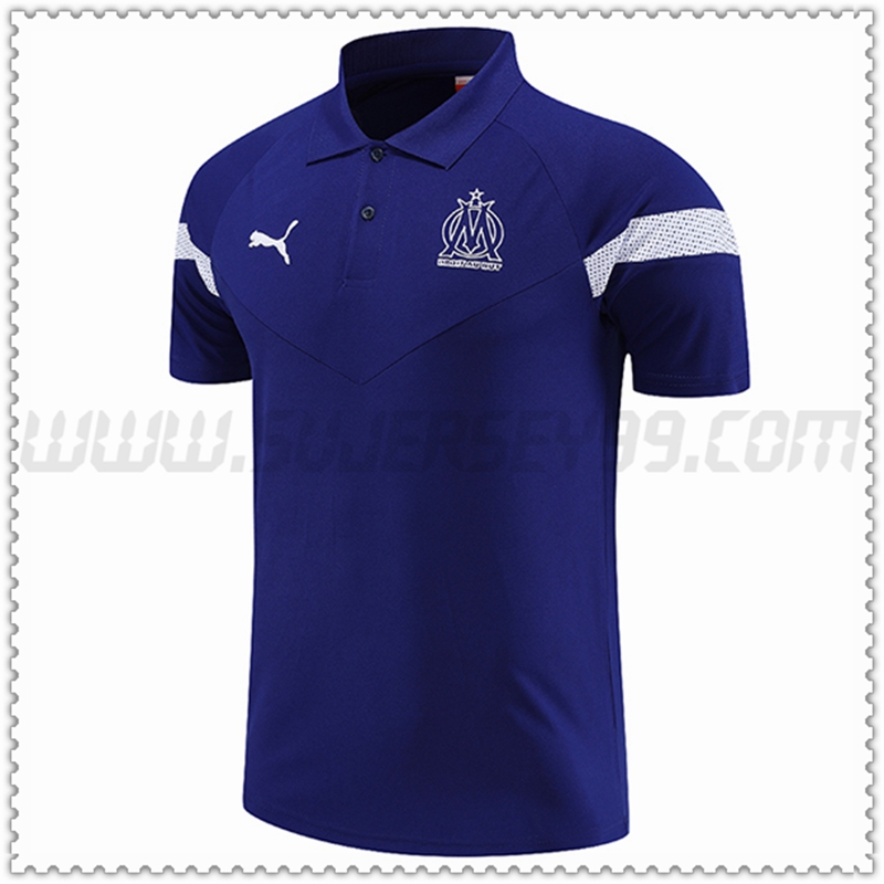 Polo Futbol Marsella Azul 2022 2023
