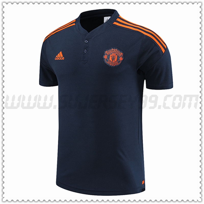 Polo Futbol Manchester United Azul Scuro 2022 2023