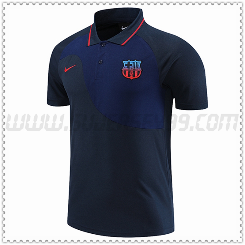 Polo Futbol FC Barcelona Azul marino 2022 2023