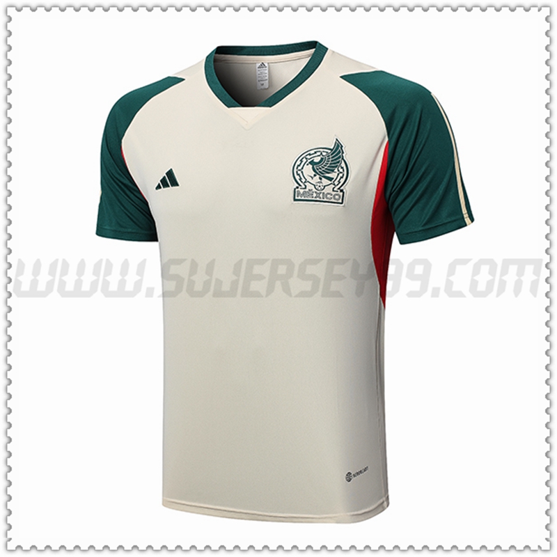 Camiseta Entrenamiento México Beige 2022 2023