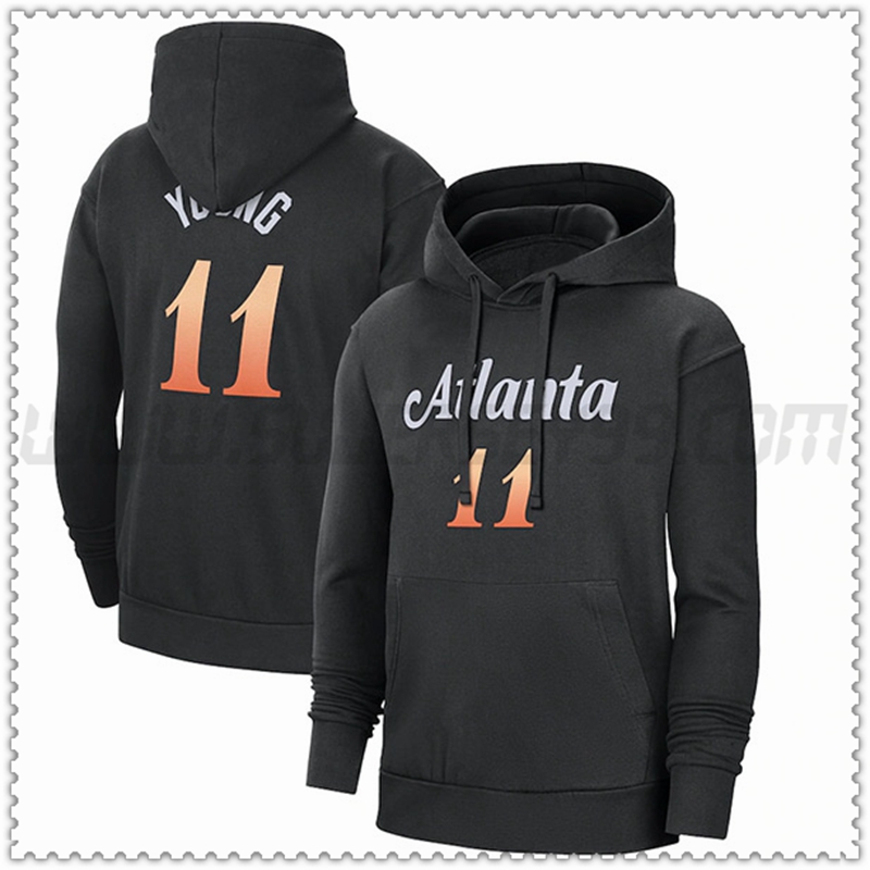 Sudadera con Capucha Atlanta Hawks Negro 2023