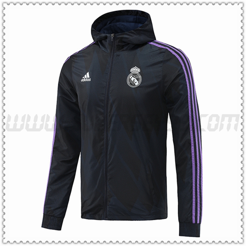 Rompevientos Real Madrid Negro 2022 2023