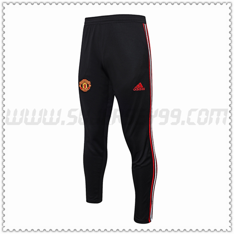 Pantalones Entrenamiento Manchester United Negro 2022 2023 -11