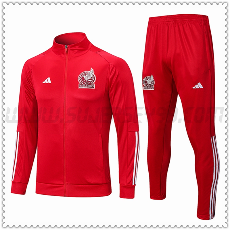 Chaqueta Chandal Futbol México Rojo 2022 2023
