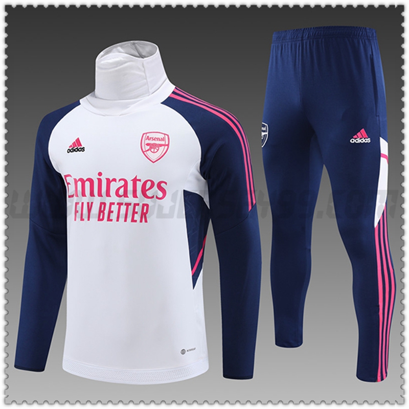 Chandal Futbol Arsenal Cuello Alto Ninos Blanco 2022 2023