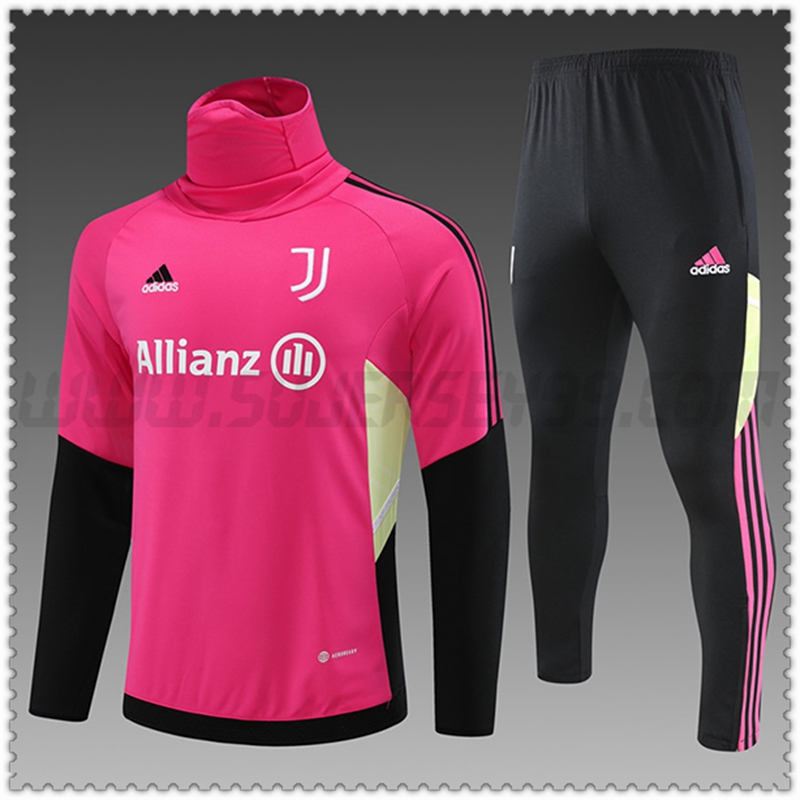 Chandal Futbol Juventus Cuello Alto Ninos Rosa 2022 2023