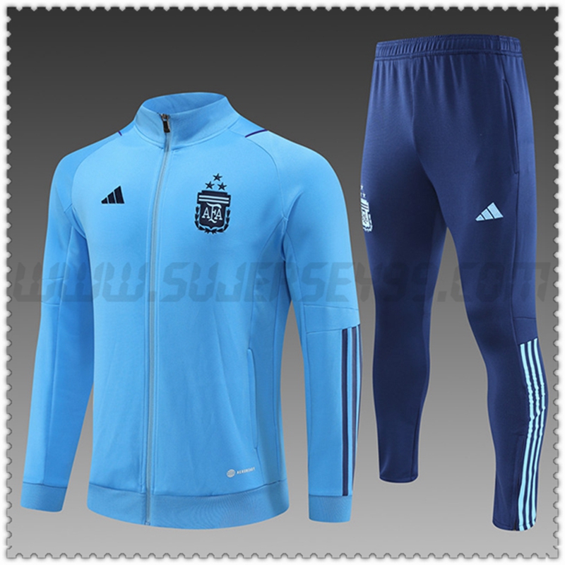 Chaqueta Chandal Futbol Argentina Ninos Cielo azul 2022 2023