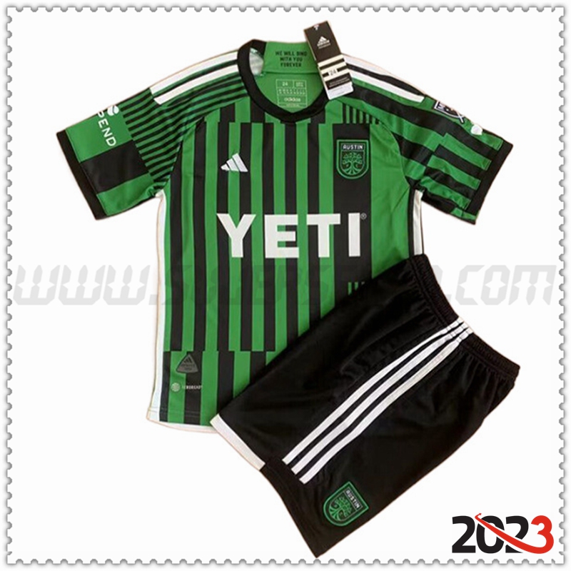 Primera Equipacion del Austin FC Ninos 2023 2024