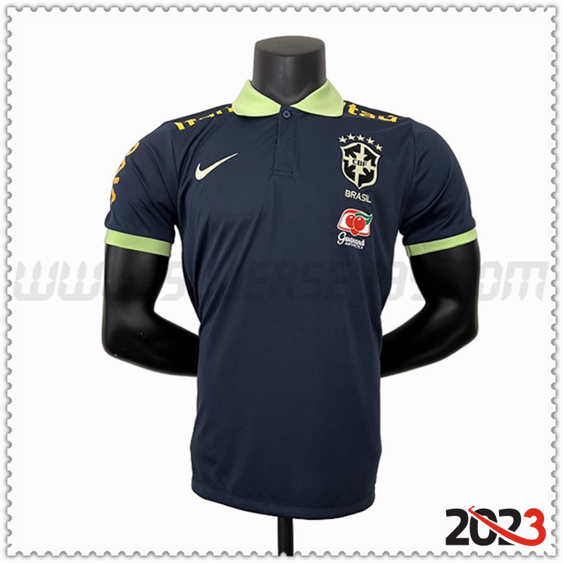 Polo Futbol Brasil Azul Marino 2023 2024