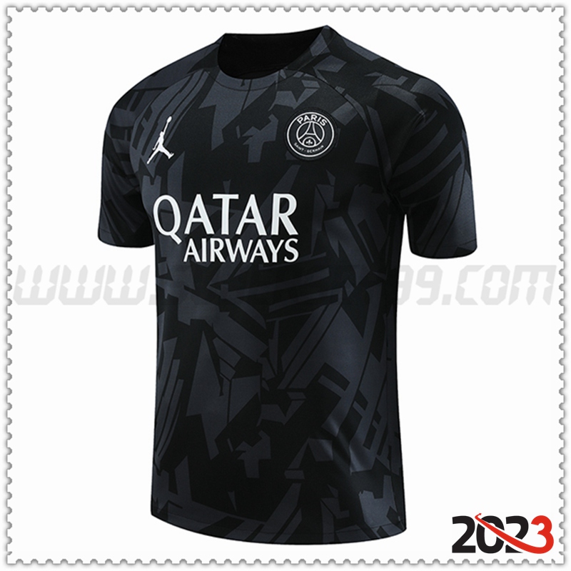Camiseta Entrenamiento PSG Jordan Negro 2023 2024