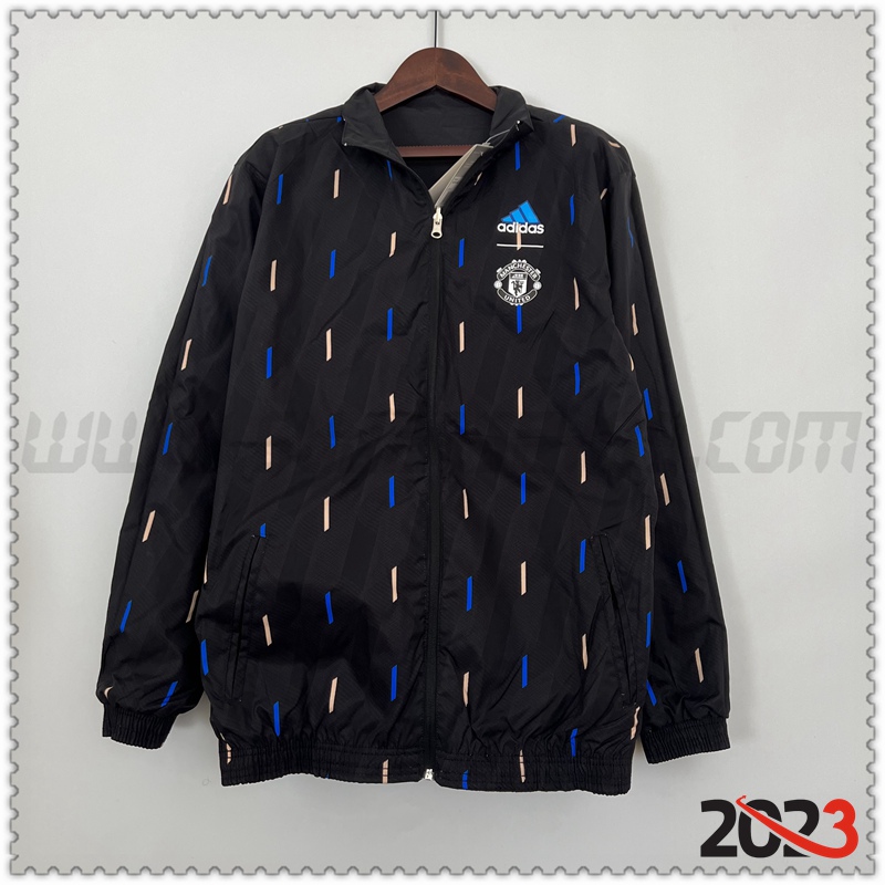 Rompevientos Manchester United Negro 2023 2024