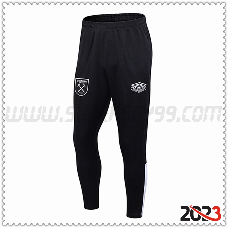 Pantalones Entrenamiento West Ham Negro 2022/2023