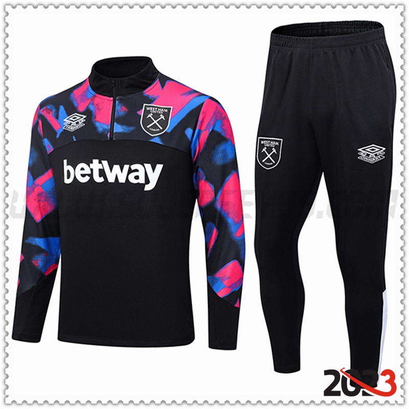 Chandal Futbol West Ham Negro 2022/2023