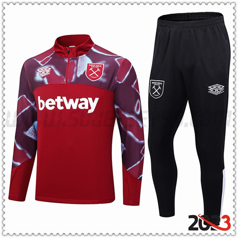 Chandal Futbol West Ham Rojo 2022/2023