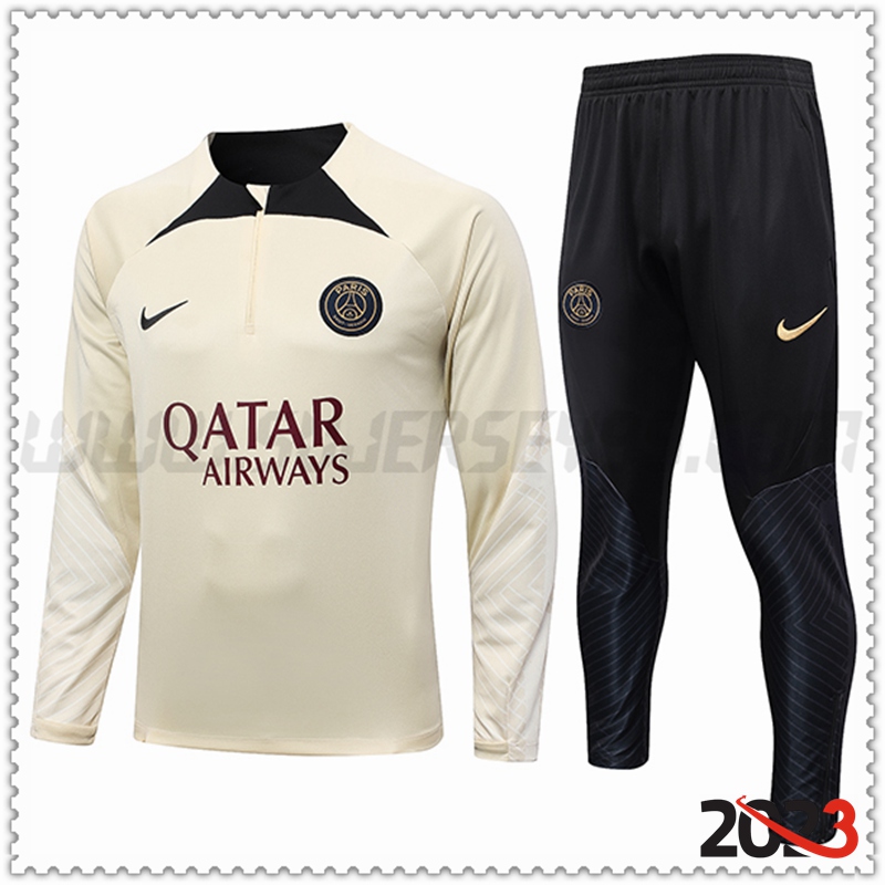 Chandal Futbol PSG Jordan Amarillo 2023 2024