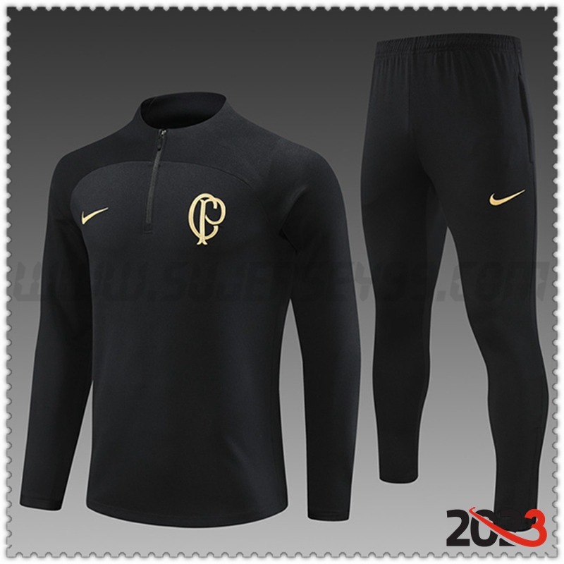 Chandal Futbol Corinthians Ninos Negro 2023 2024