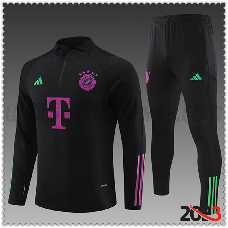 Chandal Futbol Bayern Munich Ninos Negro 2023 2024