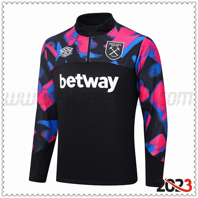 Sudadera Entrenamiento West Ham Negro 2022/2023