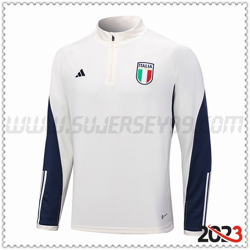 Sudadera Entrenamiento Italia Blanco 2023 2024