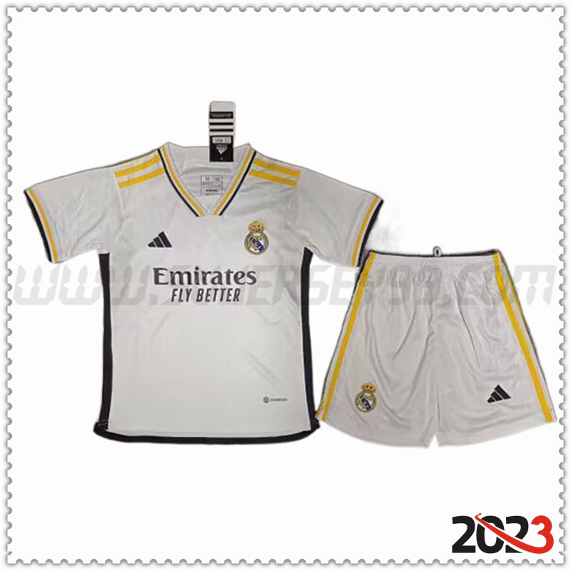 Primera Equipacion del Real Madrid Ninos Versión filtrada 2023 2024