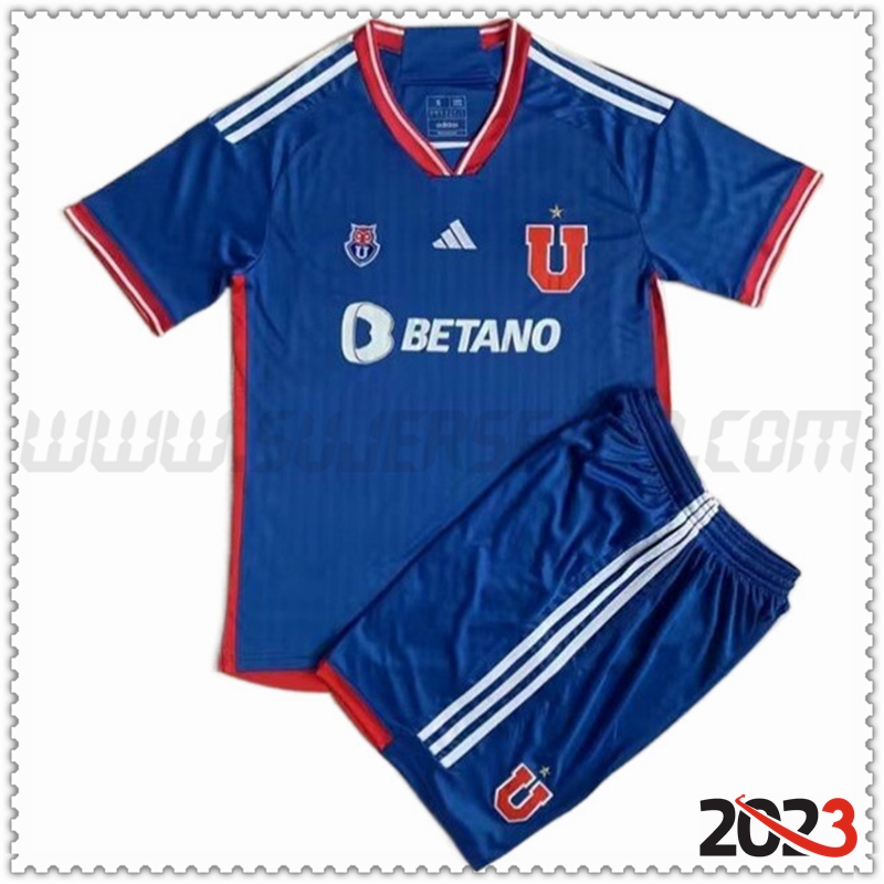 Primera Equipacion del Universidad De Chile Ninos 2023 2024