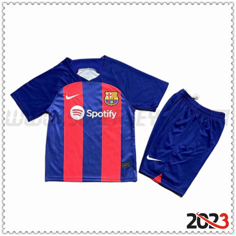 Primera Equipacion del FC Barcelona Ninos Versión filtrada 2023 2024