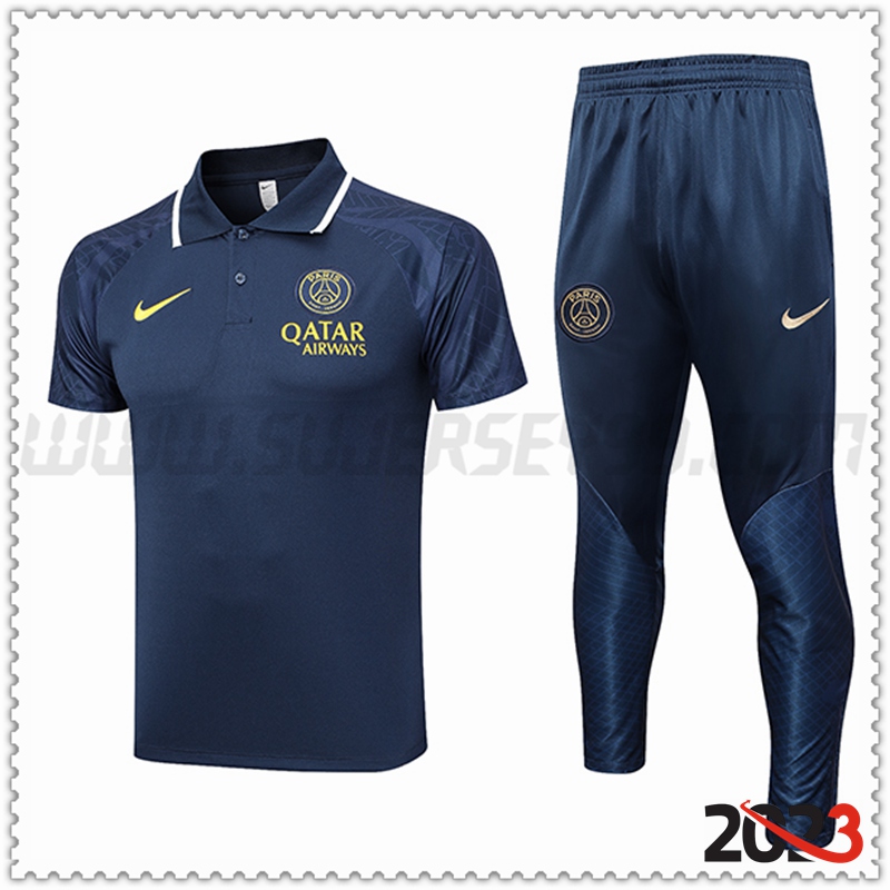 Camiseta Polo PSG Negro 2023 2024