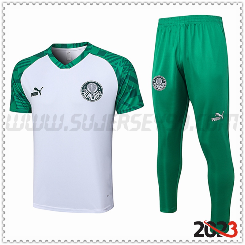 Camiseta Polo Palmeiras Blanco 2023 2024