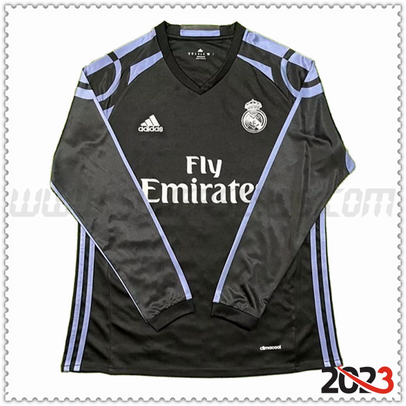 Terza Camiseta Retro Real Madrid Manga larga 2016/2017