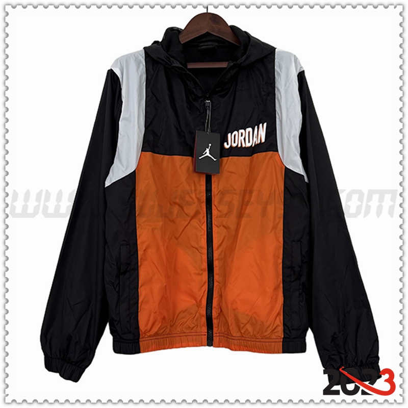 Rompevientos Jordan Negro/Naranja 2023 2024