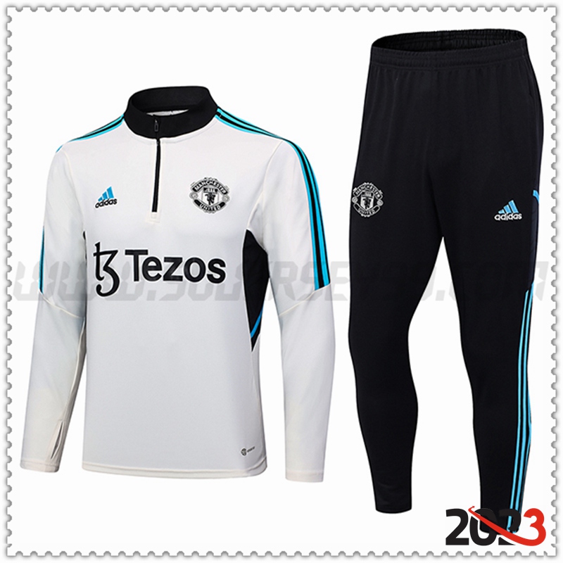 Chandal Futbol Manchester United Blanco 2023 2024 -02